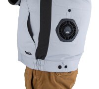 makita unisex Akku-Kühljacke DFJ213Z3XL hellgrau Größe 3XL