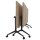Quadrifoglio Mehrzwecktisch Pop-up ulme, dunkelgrau rechteckig, T-Fuß-Gestell grau, 160,0 x 80,0 x 74,0 cm