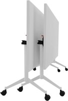 Quadrifoglio Mehrzwecktisch Pop-up weiß rechteckig, T-Fuß-Gestell weiß, 160,0 x 80,0 x 74,0 cm