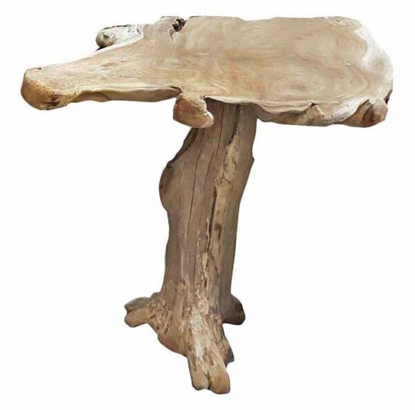 Garden Pleasure SURGA Stehtisch Wurzelteak natur 60,0/75,0 x 90,0/100,0 x 102,0 cm, 1 St.
