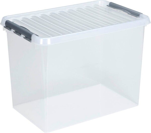 sunware Q-line Aufbewahrungsbox 62,0 l transparent 60,0 x 40,0 x 34,0 cm, 1 St.