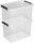 sunware Q-line Aufbewahrungsbox 72,0 l transparent 60,0 x 40,0 x 42,0 cm, 1 St.