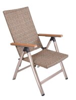Garden Pleasure Sitzgruppe FLORENCE, silber Kunststoff, Metall, 7-teilig