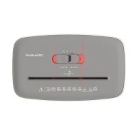 HP OneShred 8CC Aktenvernichter mit Partikelschnitt P-4, 5 x 18 mm, bis 8 Blatt, weiß