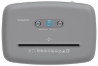HP OneShred 12CC Aktenvernichter mit Partikelschnitt P-4, 4 x 35 mm, bis 12 Blatt, weiß