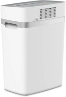 HP OneShred 12CC Aktenvernichter mit Partikelschnitt P-4, 4 x 35 mm, bis 12 Blatt, weiß