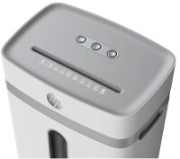 HP OneShred 12CC Aktenvernichter mit Partikelschnitt P-4, 4 x 35 mm, bis 12 Blatt, weiß