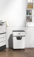 HP OneShred 15CC Aktenvernichter mit Partikelschnitt P-4, 4 x 35 mm, bis 15 Blatt, weiß