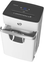 HP OneShred 15CC Aktenvernichter mit Partikelschnitt P-4, 4 x 35 mm, bis 15 Blatt, weiß