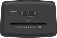 HP OneShred 10MC Aktenvernichter mit Partikelschnitt P-5, 2 x 15 mm, bis 10 Blatt, weiß