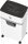 HP OneShred 10MC Aktenvernichter mit Partikelschnitt P-5, 2 x 15 mm, bis 10 Blatt, weiß