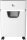 HP OneShred 10MC Aktenvernichter mit Partikelschnitt P-5, 2 x 15 mm, bis 10 Blatt, weiß
