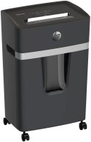 HP Pro Shredder 15CC Aktenvernichter mit Partikelschnitt P-4, 4 x 35 mm, bis 15 Blatt, schwarz