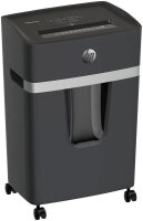 HP Pro Shredder 15CC Aktenvernichter mit Partikelschnitt P-4, 4 x 35 mm, bis 15 Blatt, schwarz