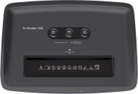 HP Pro Shredder 10MC Aktenvernichter mit Partikelschnitt P-5, 2 x 15 mm, bis 10 Blatt, schwarz