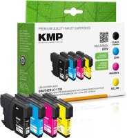 KMP B78V schwarz, cyan, magenta, gelb Druckerpatronen...