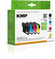 KMP B78V schwarz, cyan, magenta, gelb Druckerpatronen...