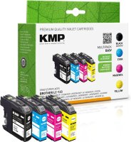 KMP B60V schwarz, cyan, magenta, gelb Druckerpatronen...