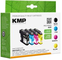 KMP B60V schwarz, cyan, magenta, gelb Druckerpatronen...