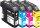 KMP B60V schwarz, cyan, magenta, gelb Druckerpatronen kompatibel zu brother LC123VALBPDR, 4er-Set