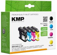 KMP B62VX schwarz, cyan, magenta, gelb Druckerpatronen...