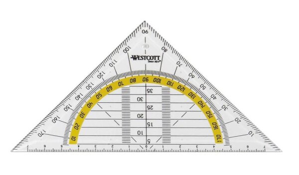 WESTCOTT Geometrie-Dreieck 14,0 cm