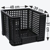 Really Useful Box Aufbewahrungsbox 35,0 l schwarz 43,0 x 37,5 x 29,0 cm, 1 St.