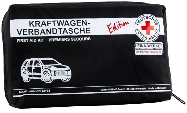 LEINA-WERKE Erste-Hilfe-Tasche Compact DRK Edition DIN 13164 schwarz