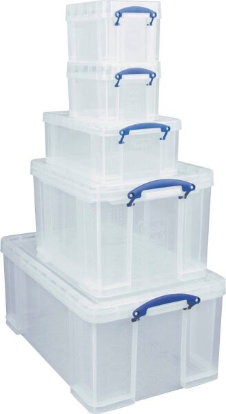 Really Useful Box Aufbewahrungsboxen-Set transparent, 1 Set