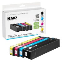 KMP H165VX schwarz, cyan, magenta, gelb Druckerpatronen...