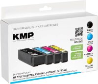 KMP H165VX schwarz, cyan, magenta, gelb Druckerpatronen...
