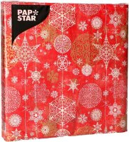 PAPSTAR Servietten Shining Snowflakes 20 St.