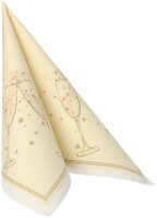 PAPSTAR Servietten Festivity gold 50 St.
