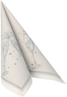 PAPSTAR Servietten Festivity silber 50 St.
