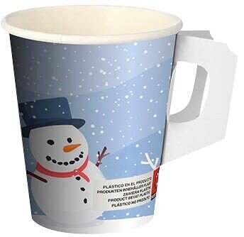50 PAPSTAR Einweg-Trinkbecher Snowtime 0,2 l