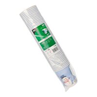 50 PAPSTAR Einweg-Trinkbecher Snowtime 0,2 l