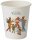 50 STARPAK Einweg-Trinkbecher Snowman 0,2 l