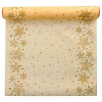 PAPSTAR Tischläufer Christmas Shine 88667 creme 40,0...