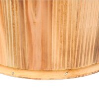 relaxdays Pflanzkübel-Set Holz, Ø 24,0/19,0 cm braun, 2 St.