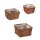 relaxdays Pflanzkübel-Set Holz braun, 3 St.