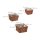 relaxdays Pflanzkübel-Set Holz braun, 3 St.