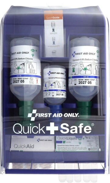 FIRST AID ONLY® Erste-Hilfe-Koffer Quick + Safe DIN EN 15154-4 blau
