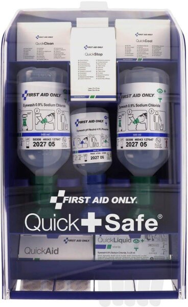 FIRST AID ONLY® Erste-Hilfe-Koffer Quick + Safe DIN EN 15154-4 blau