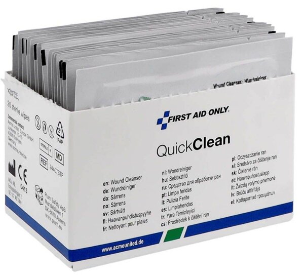 FIRST AID ONLY® Wundreinigungstücher Quick Clean P-44029 00 weiß 20,0 x 12,5 cm, 1 St.