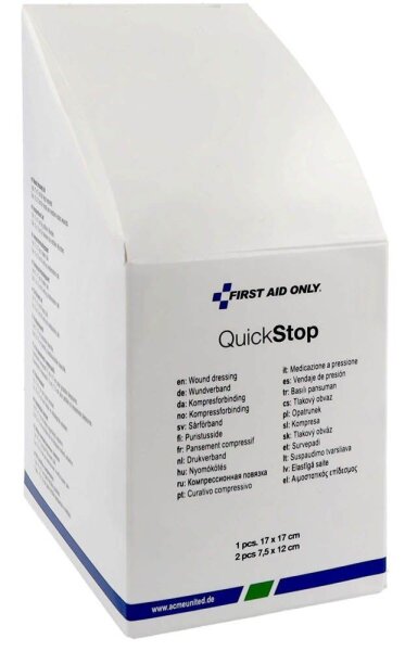 FIRST AID ONLY® Mull-Kompressen Quick Stop P-44030 00 weiß, 3 St.