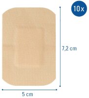 FIRST AID ONLY® Pflaster Industrie/Handel P-10023 beige, weiß 13,2 x 20,78 cm, 100 St.