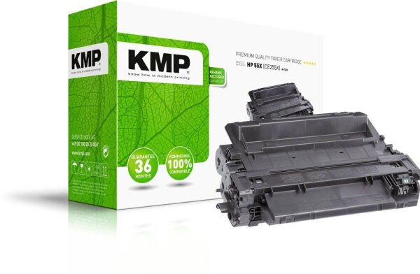 KMP H-T231  schwarz Toner kompatibel zu HP 55X (CE255X)