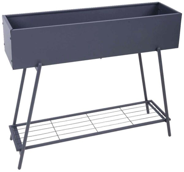 Garden Pleasure Blumenkasten JASMIN Metall anthrazit rechteckig 96,0 x 30,0 x 80,0 cm, 1 St.