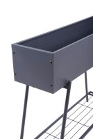 Garden Pleasure Blumenkasten JASMIN Metall anthrazit rechteckig 96,0 x 30,0 x 80,0 cm, 1 St.