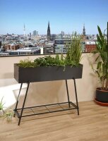 Garden Pleasure Blumenkasten JASMIN Metall anthrazit rechteckig 96,0 x 30,0 x 80,0 cm, 1 St.